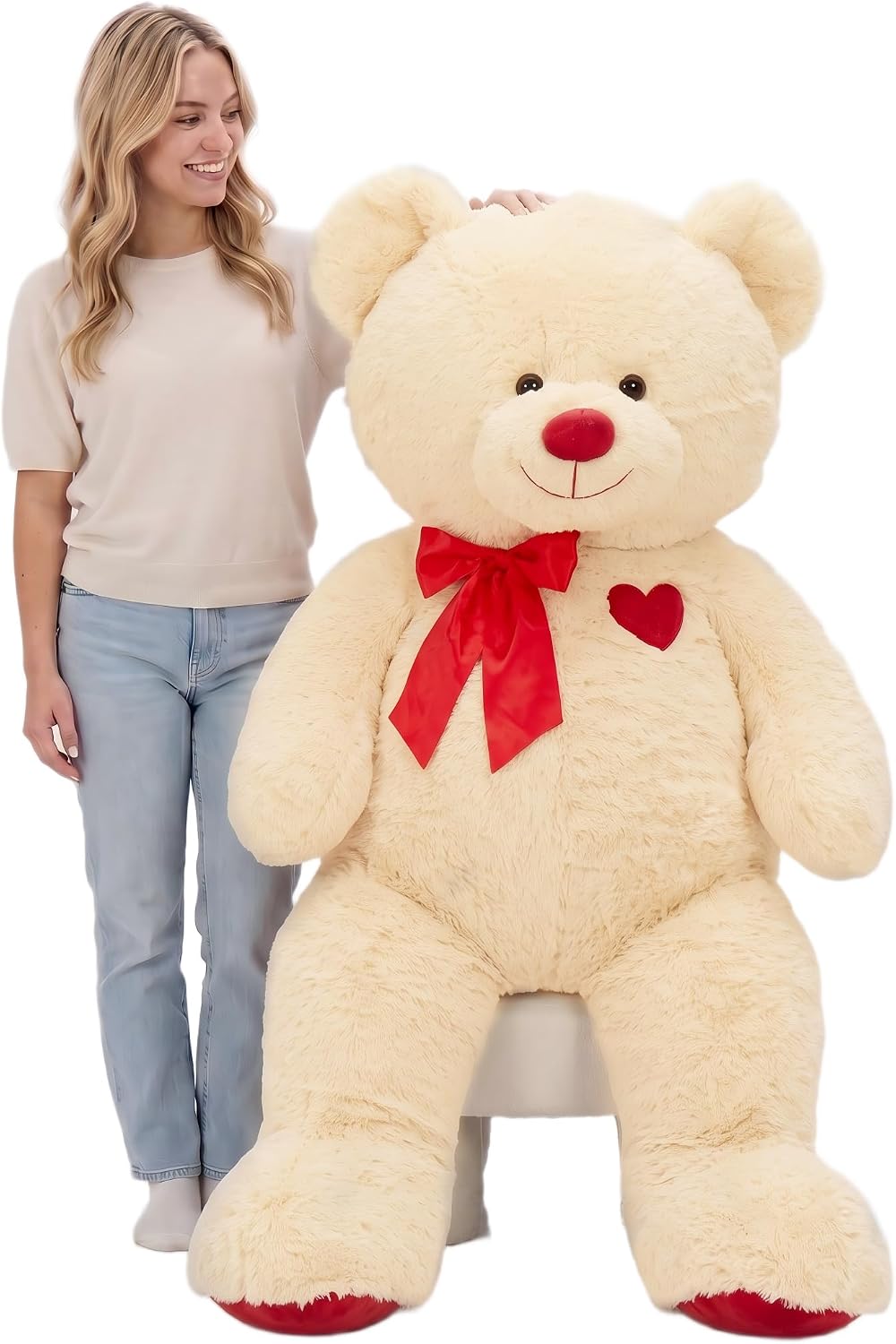 Tezituor Oso de peluche, lindo juguete de peluche de oso, regalos d...
