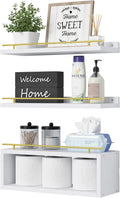 WOPITUES Estantes flotantes para pared con estante de cubo, estante...