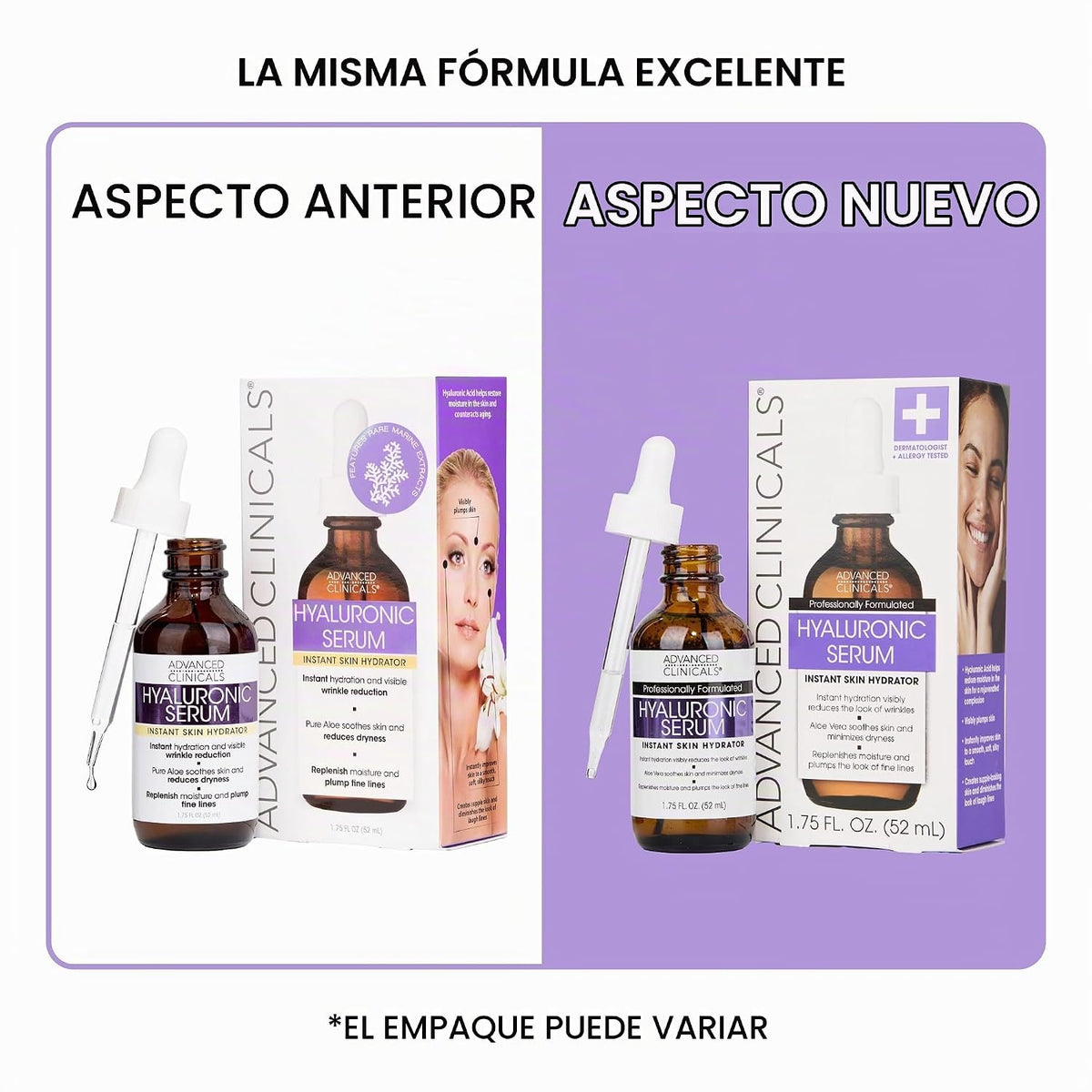Advanced Clinicals Suero de ácido hialurónico para la cara | Produc...