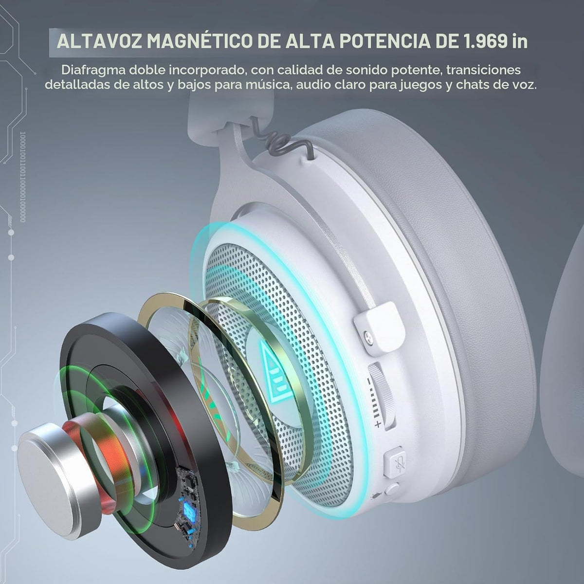 Auriculares para juegos EKSA USB para PC, auriculares de computador...
