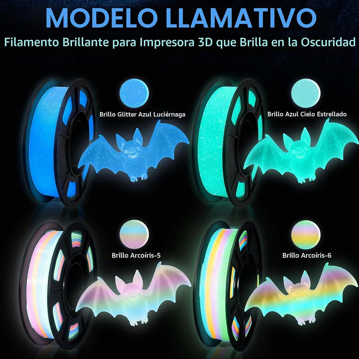 Frucindra Filamento para impresora 3D de ácido poliláctico + que br...
