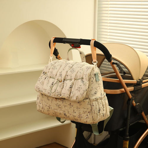 ANKICK Mochila acolchada para pañales con correas para cochecito, b...