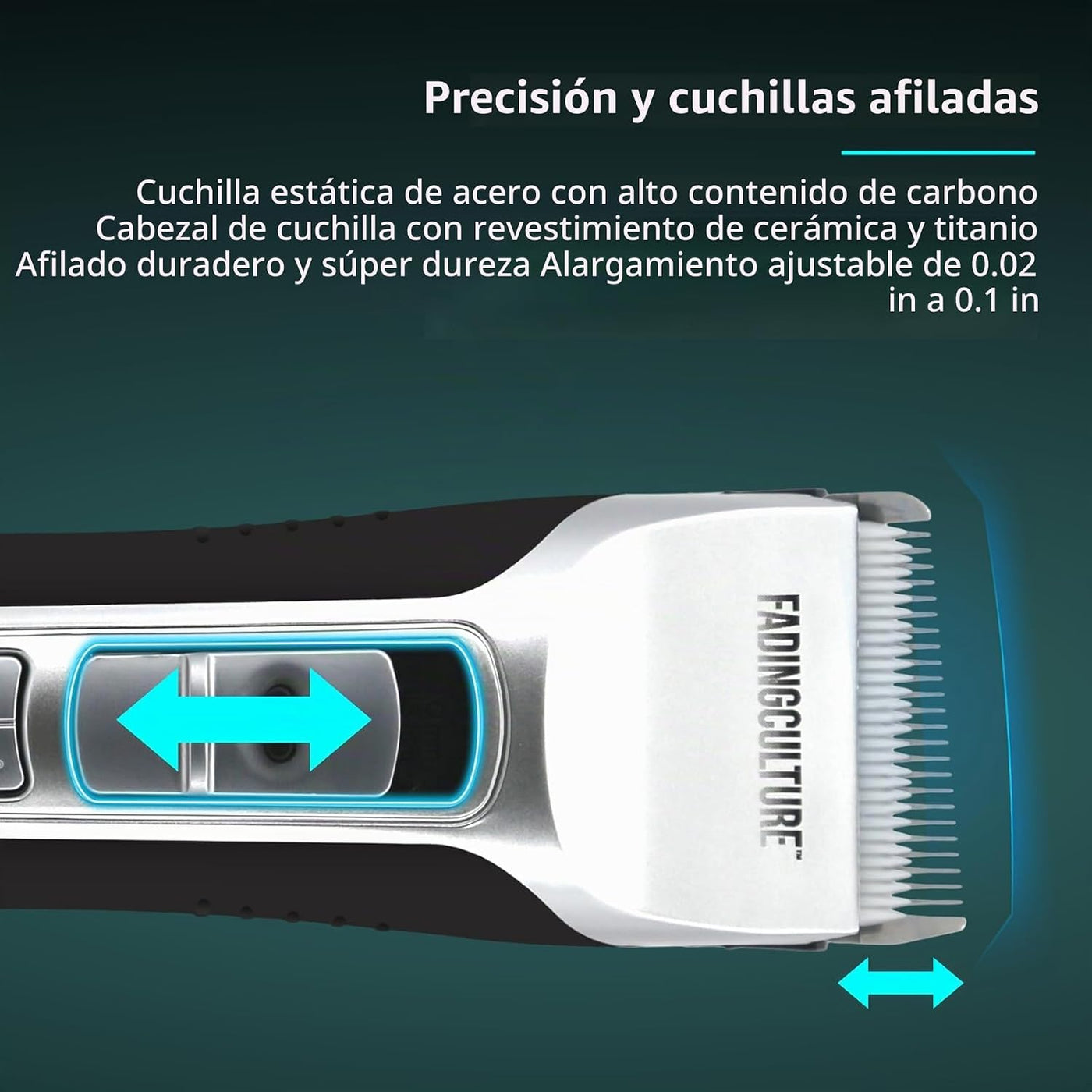 The Fadify 2.0 - Cortadora de pelo inalámbrica para hombres, cortap...