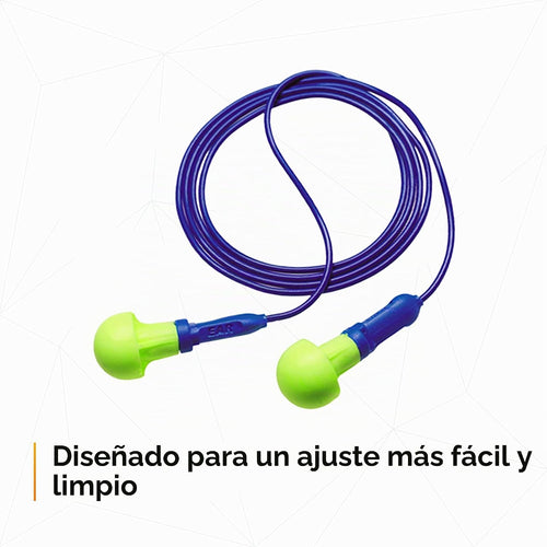 3M Tapones para los oídos E-A-R Push-Ins 318-1001, con cordón, bols...