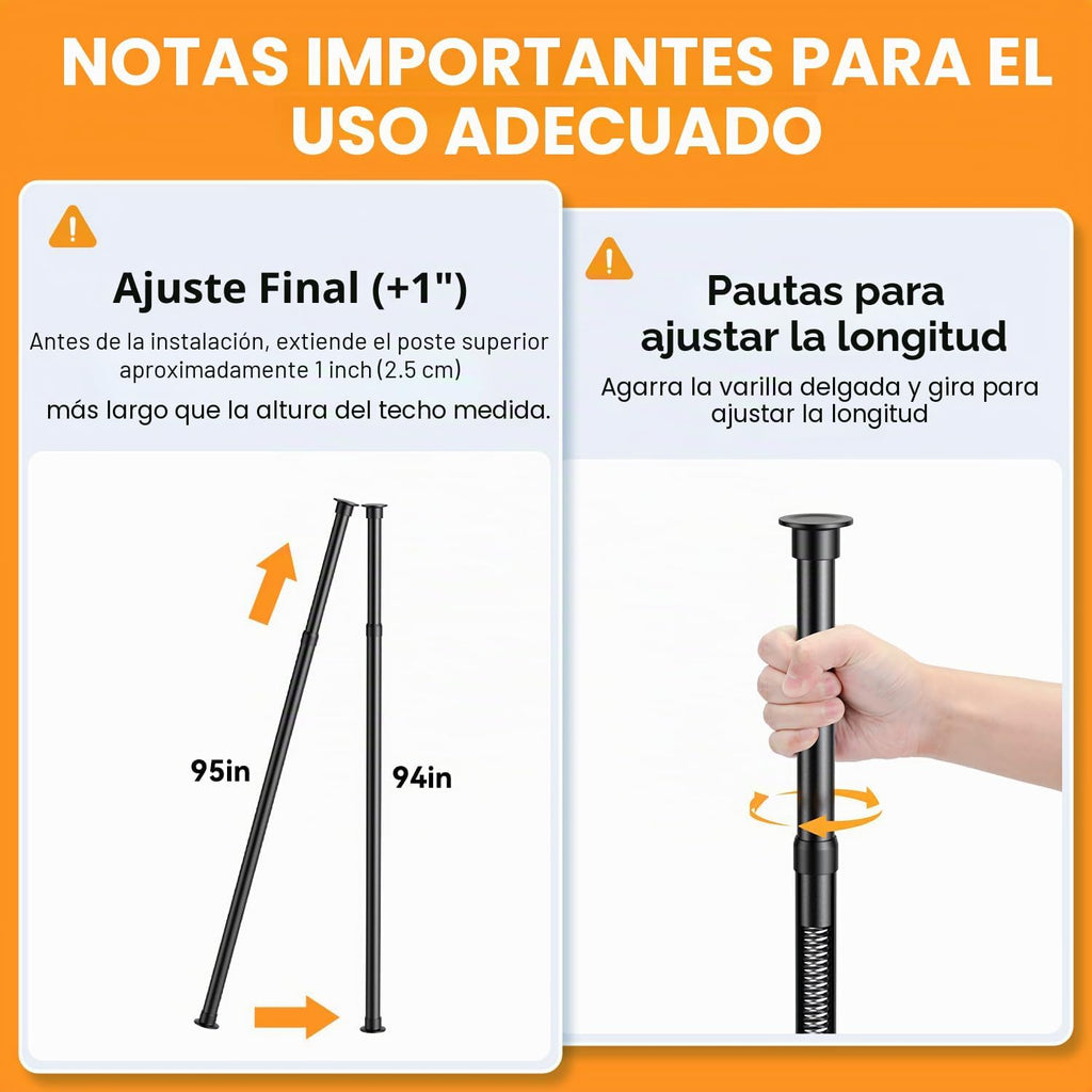 Estante organizador de ducha con poste de tensión: estantes organiz...