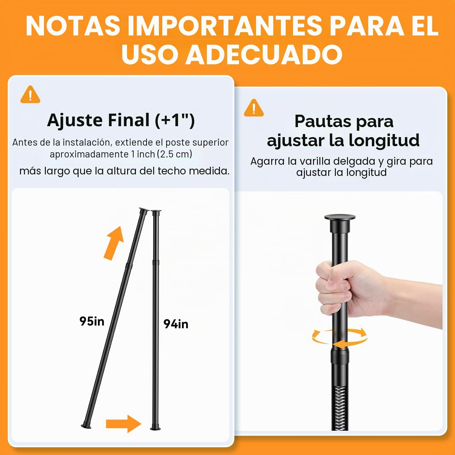 Estante organizador de ducha con poste de tensión: estantes organiz...