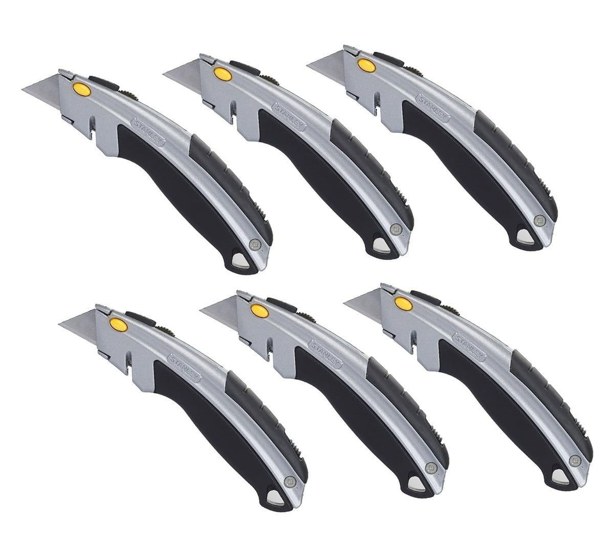 Stanley 10-788 Cuchillo multiuso retráctil Paquete de 6