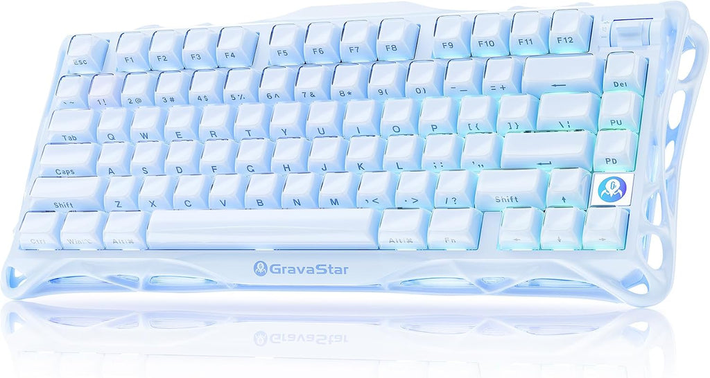 GravaStar Mercury K1 75% Teclado mecánico inalámbrico para juegos,...