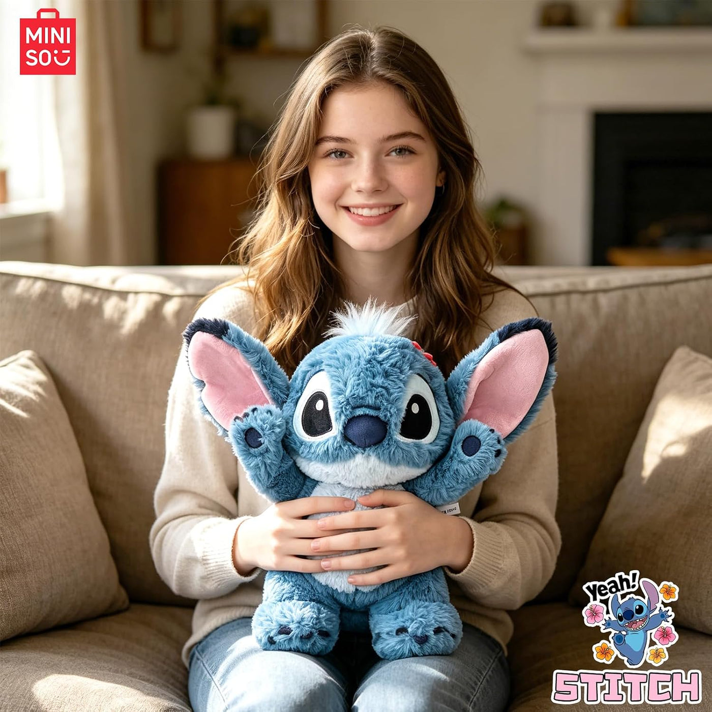 MINISO Disney Stitch - Juguete de peluche Lilo &amp; Stitch, colecc...