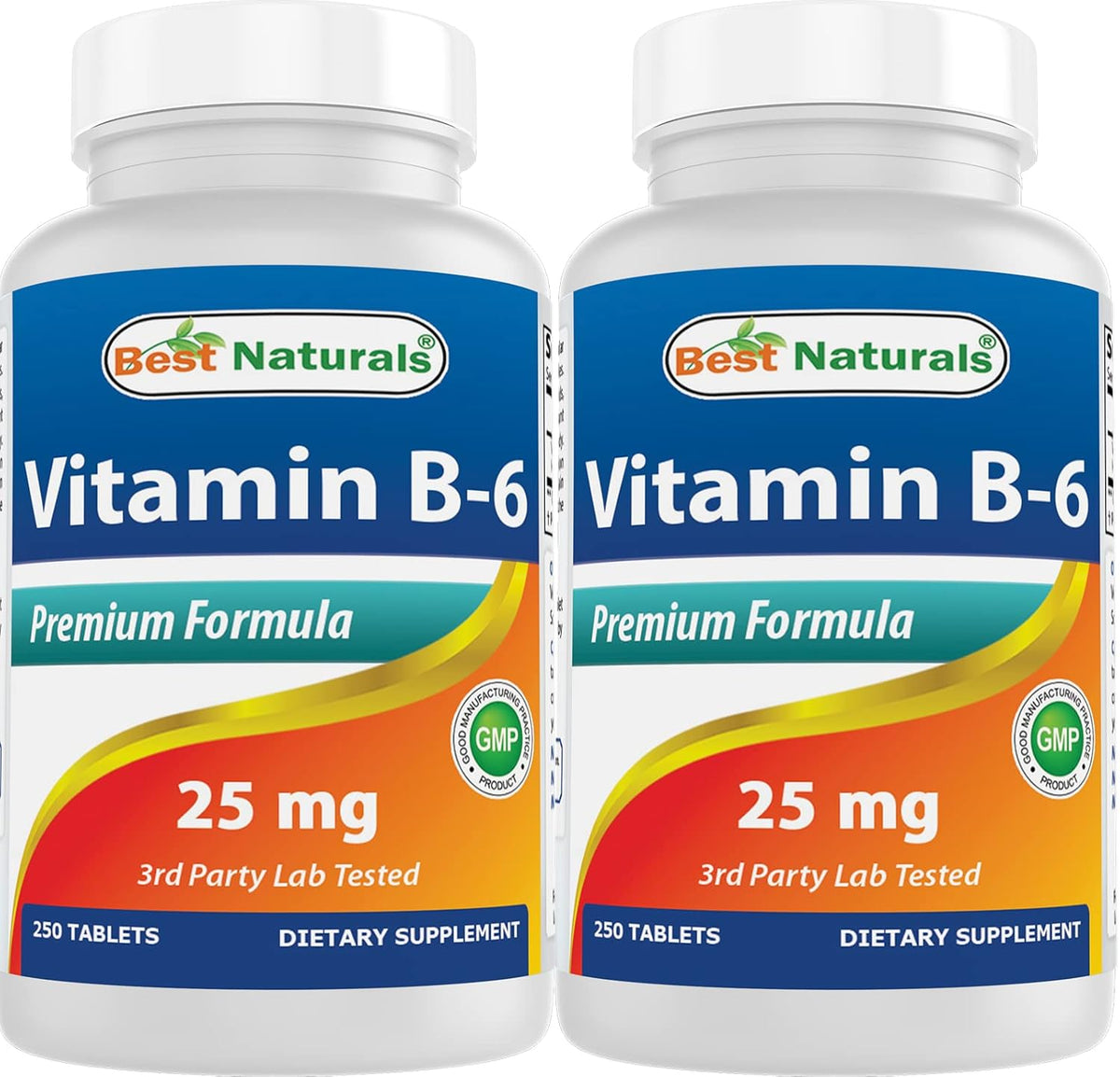 Best Naturals Vitamina B6 25 mg 250 tabletas (250 unidades (paquete...