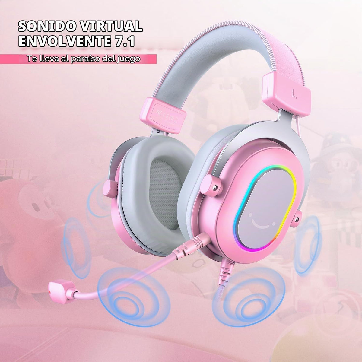 Auriculares para juegos con cable FIFINE H6P con micrófono con canc...