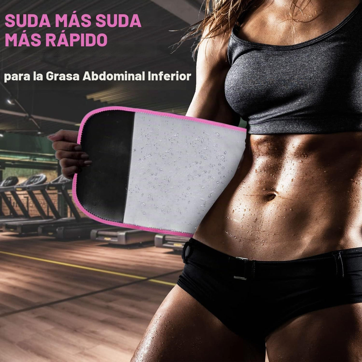 TESETON Entrenador de Cintura para Mujer y Hombre - Banda de Sudor...