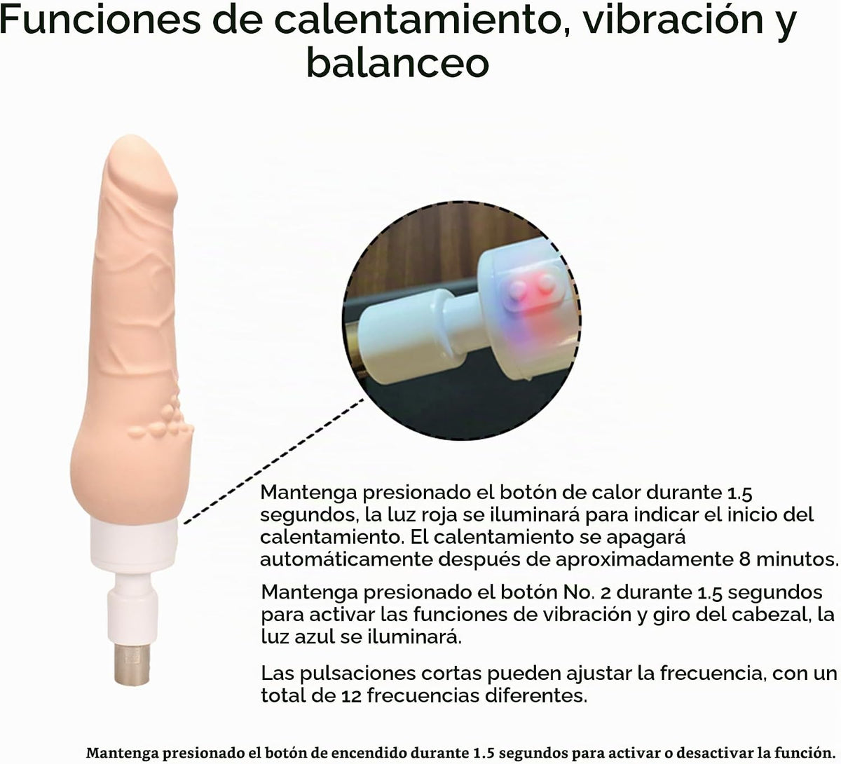 Amausen Máquina sexual de consolador de calefacción y vibración con...