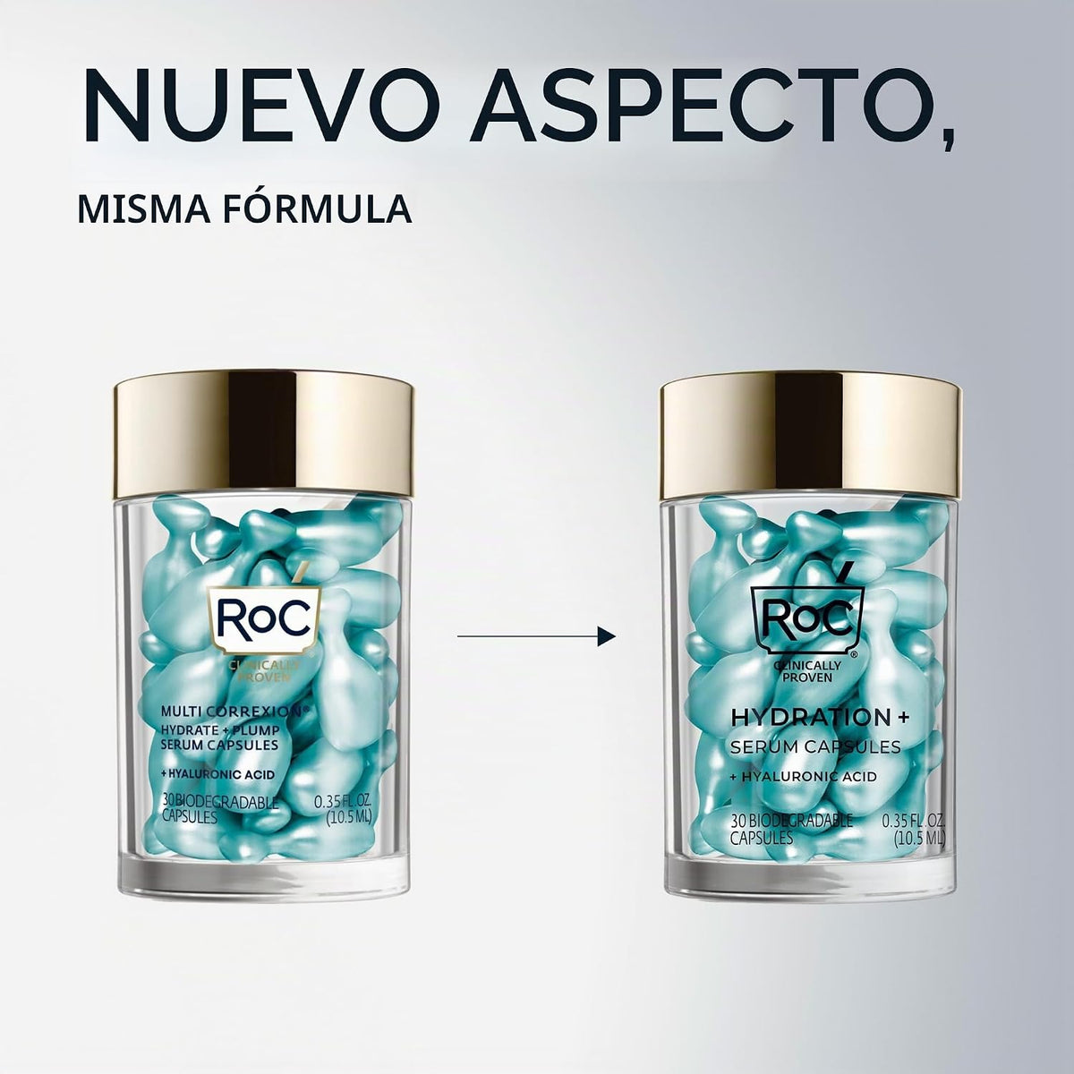 RoC Multi Correxion - Cápsulas de suero nocturno de ácido hialuróni...