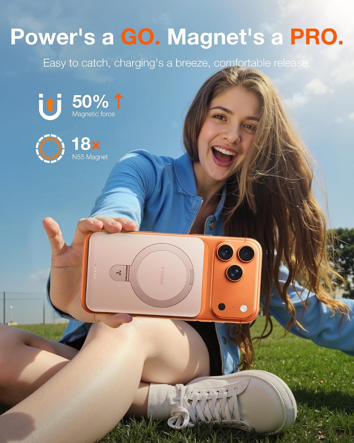 TORRAS - Cargador portátil para iPhone 18 Pro Max, banco de energía...