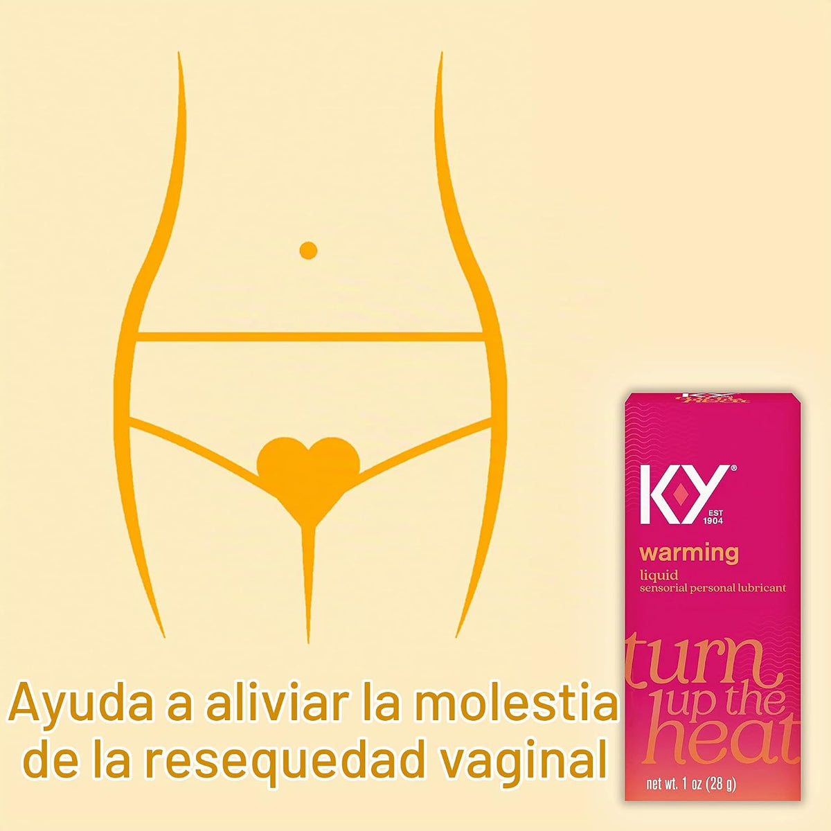 KY Calentamiento líquido \u2013 1 onza botella