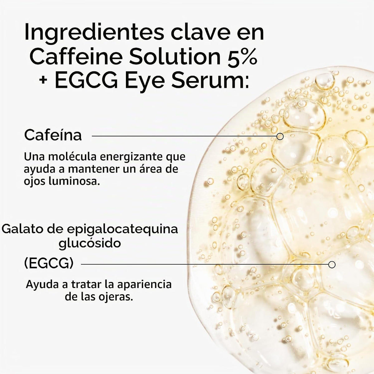 The Ordinary Caffeine Solution 5% + EGCG Eye Serum, suero desinflam...