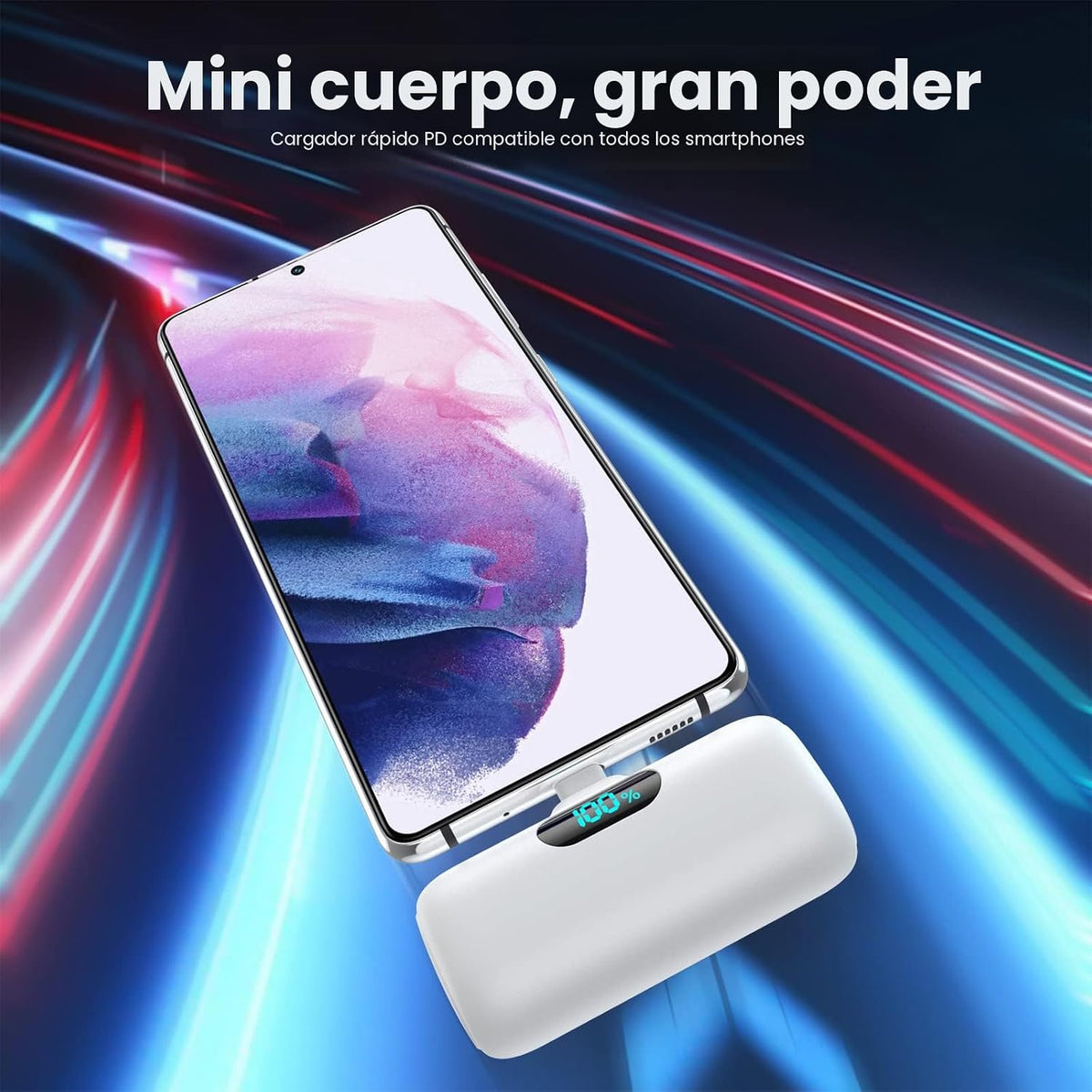 [Paquete de 2] Cargador portátil para iPhone 17\/16\/15, mini carga...