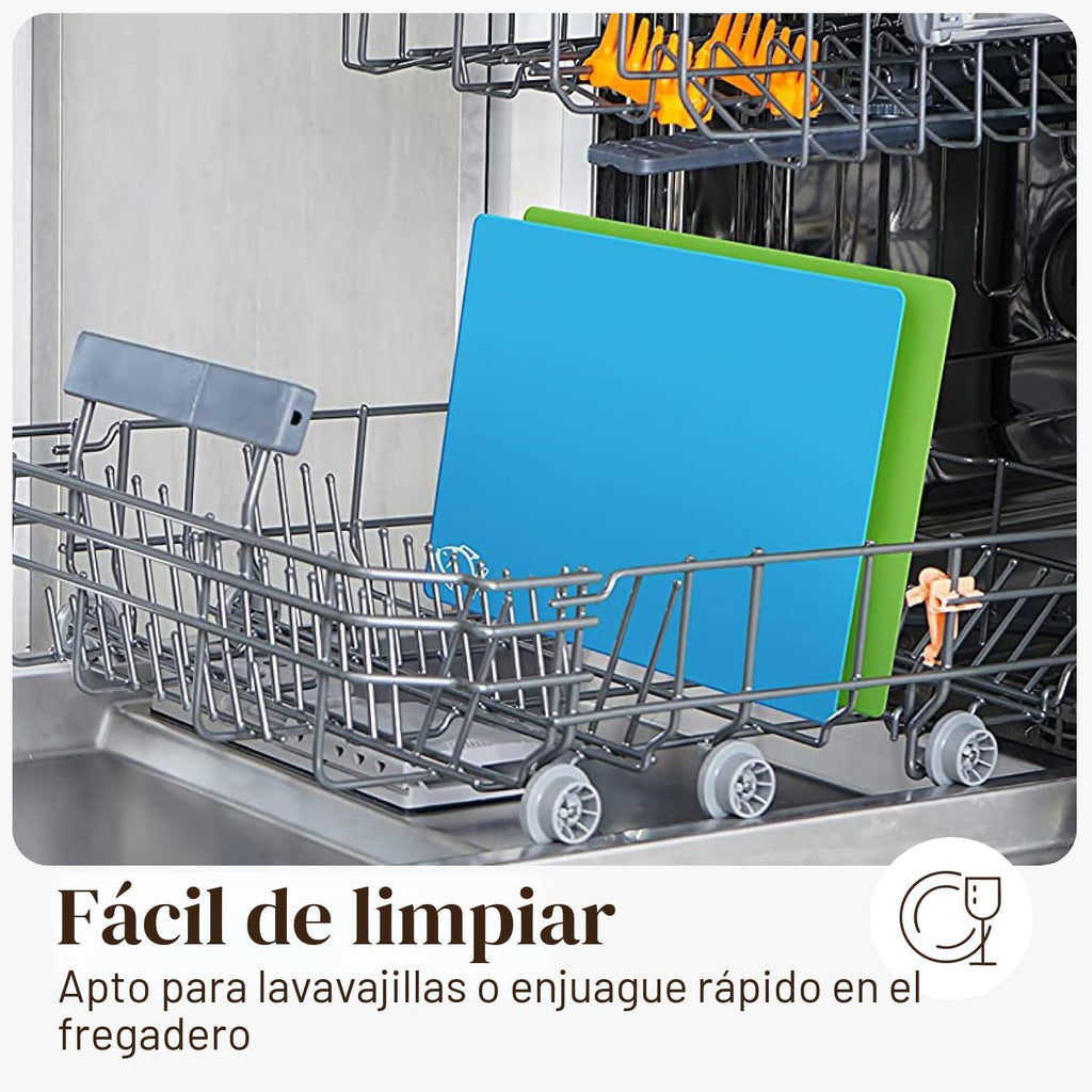 Juego de tablas de cortar de madera de bambú Cooler Kitchen con 6 t...