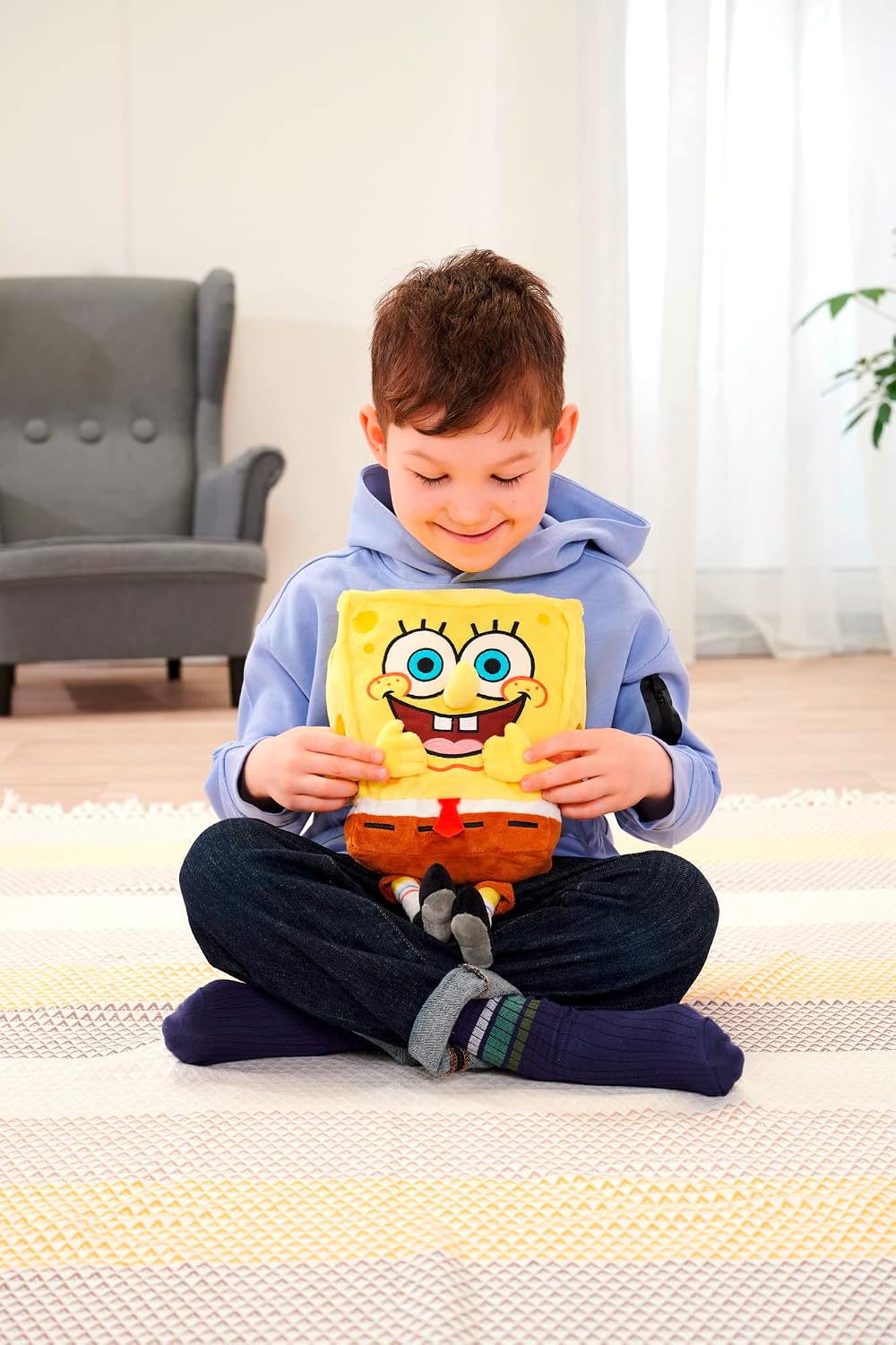 Simba Juguetes - Peluche de Bob Esponja - Ultra suave y acogedor -...
