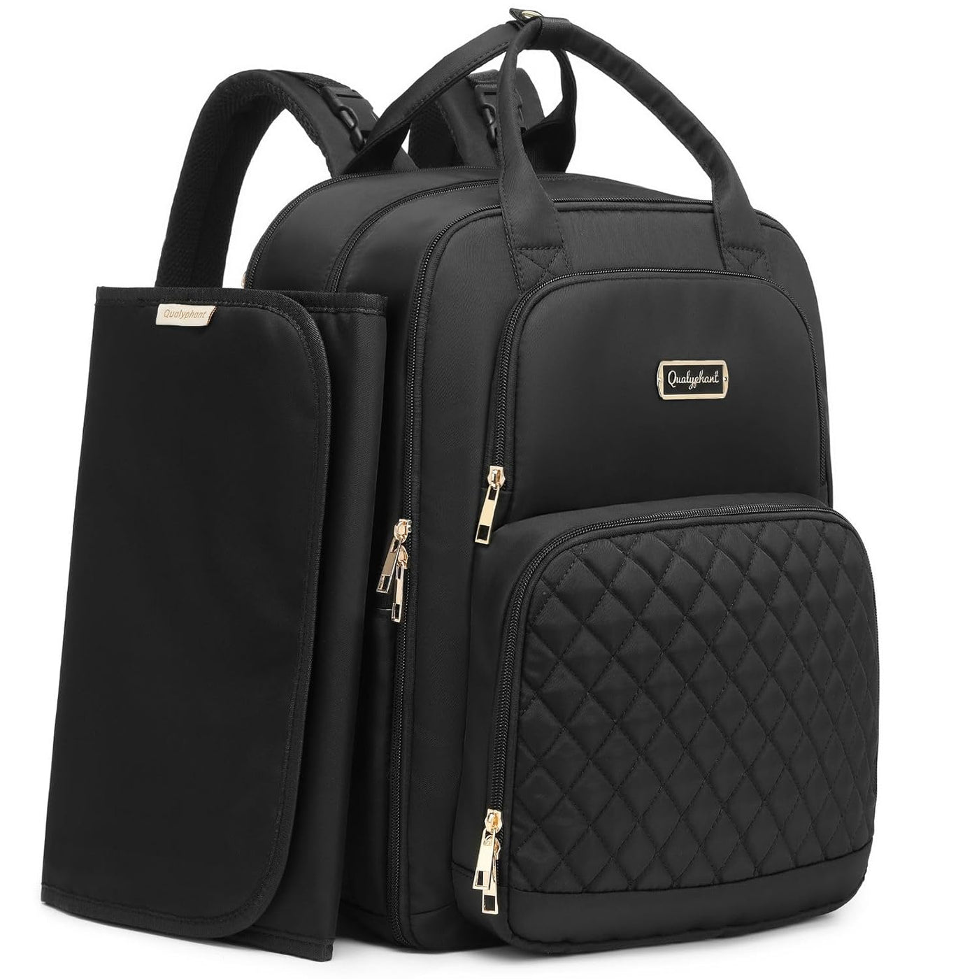 Mochila para pañales Qualyphant - Bolsa de pañales extra grande par...