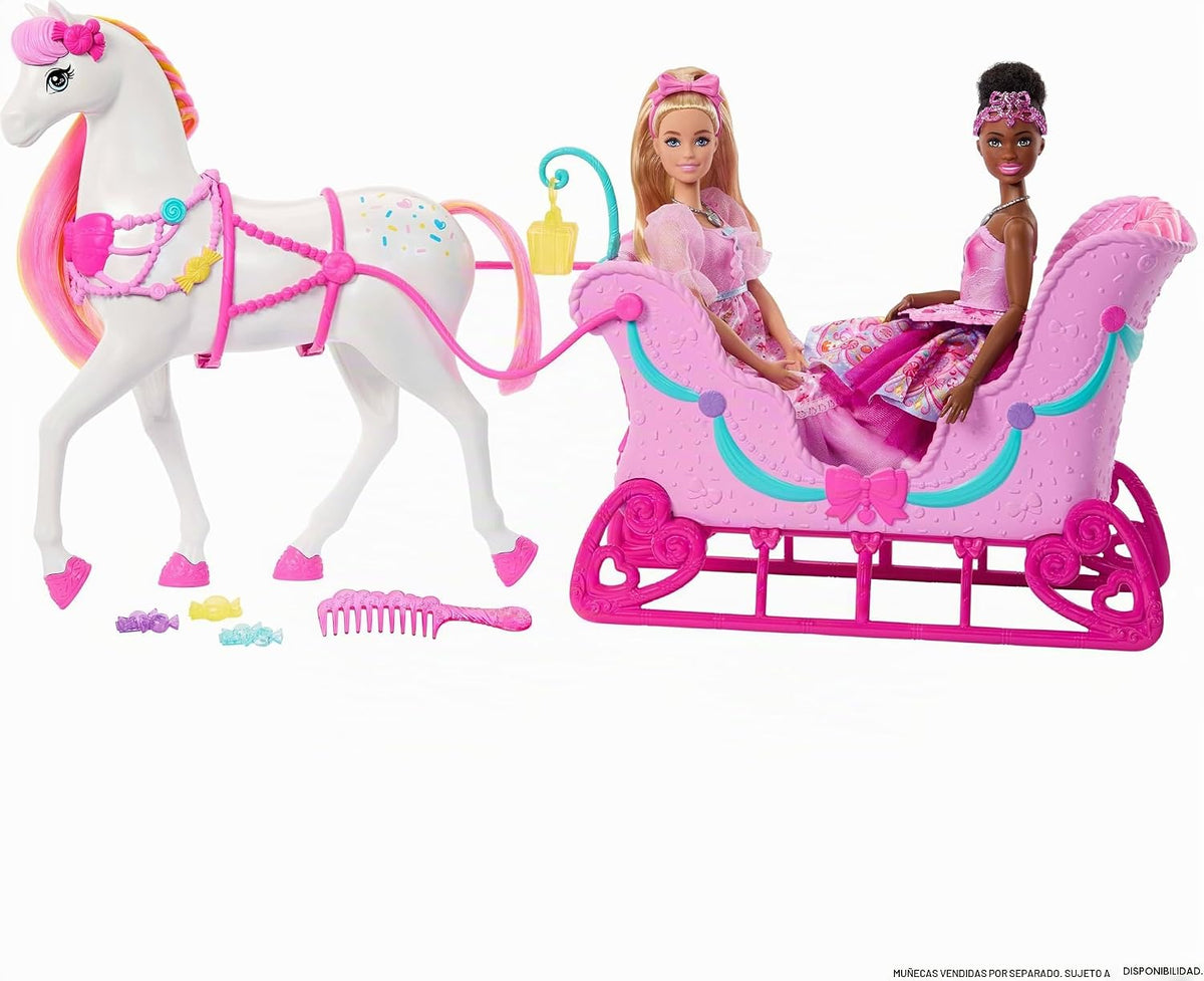 Barbie en el Cascanueces Tierra de Dulces Caballo y Trineo | Acceso...
