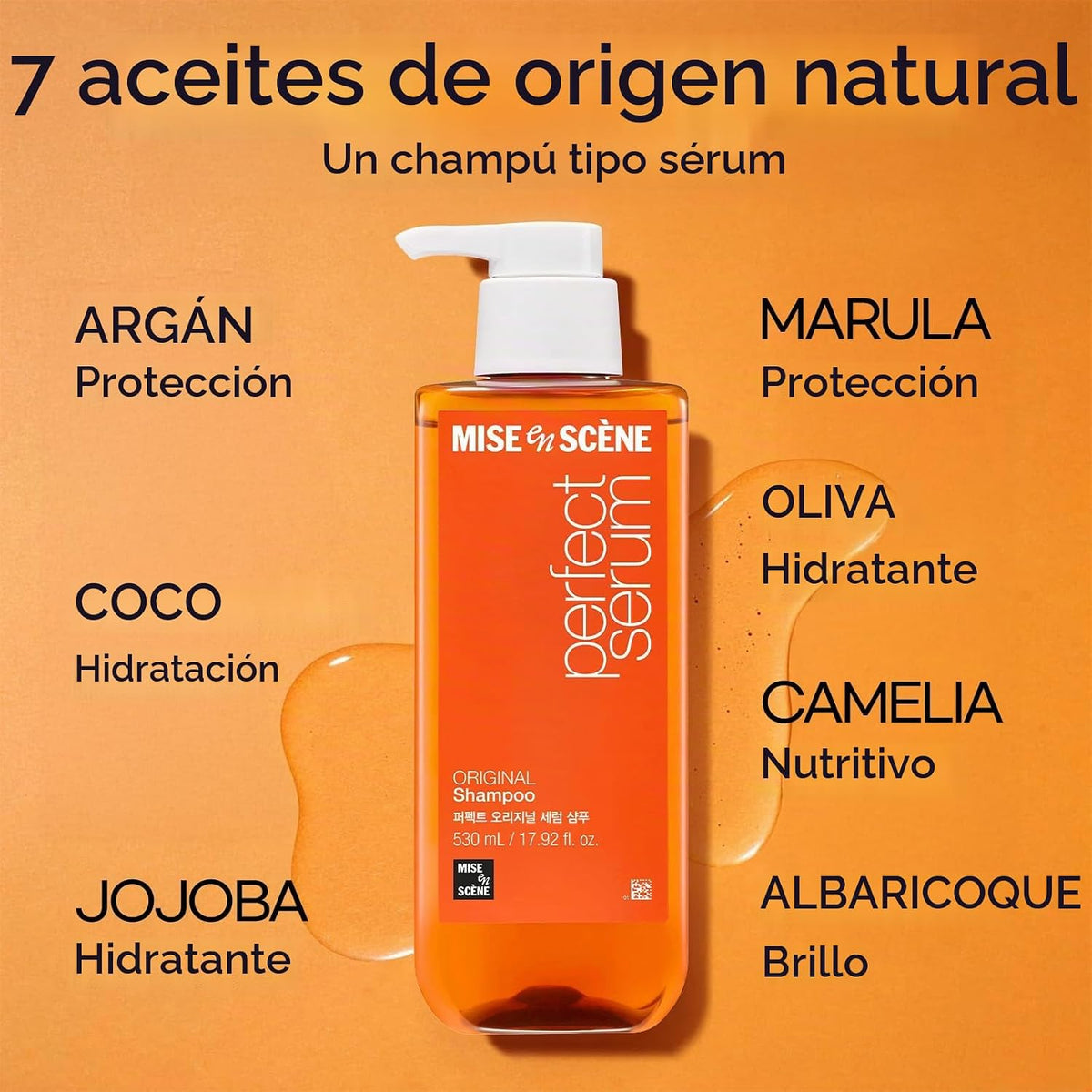 Mise En Scene Perfect Serum - Champú original para cabello dañado,...
