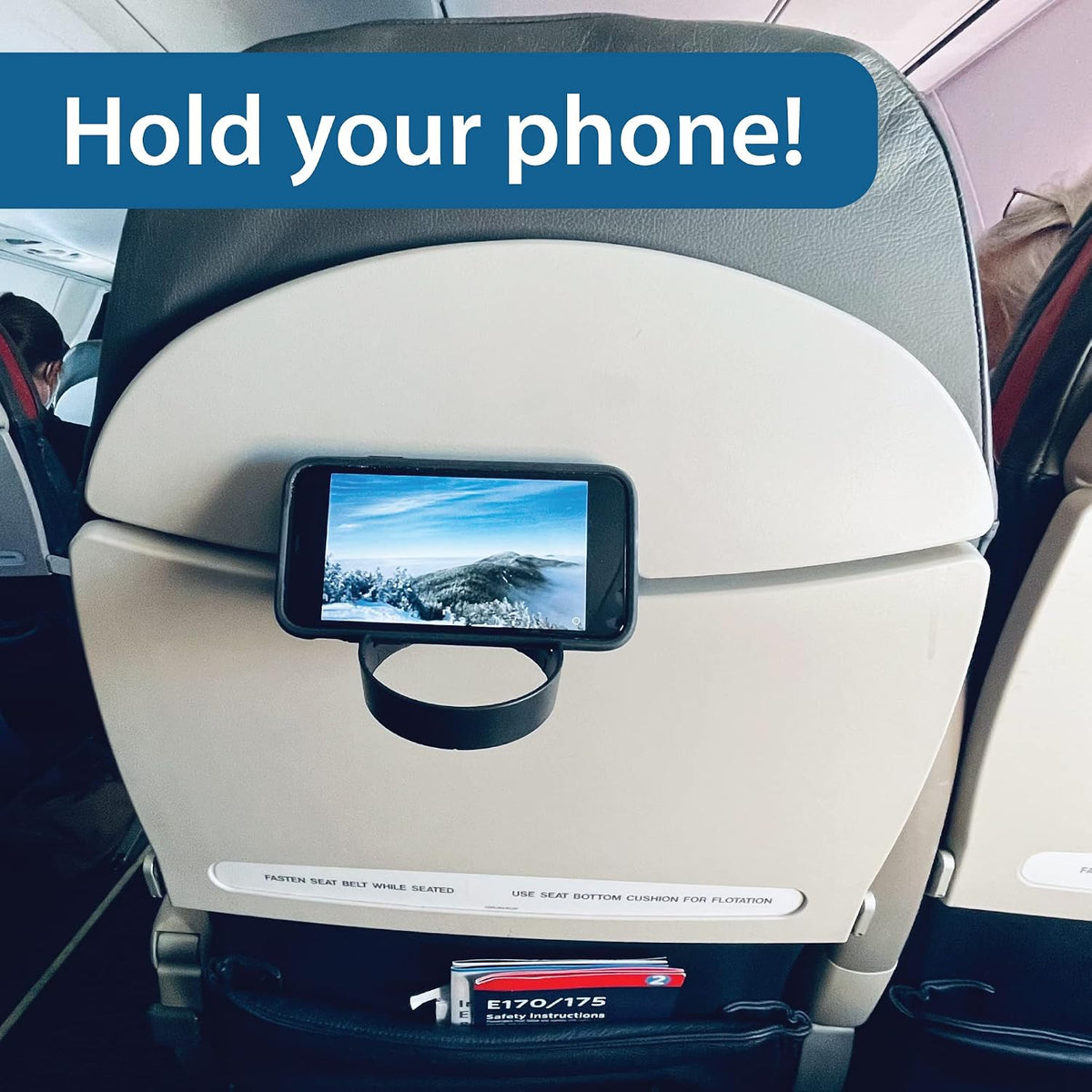 FLYGA Accesorio de viaje con soporte para teléfono o bebida para av...