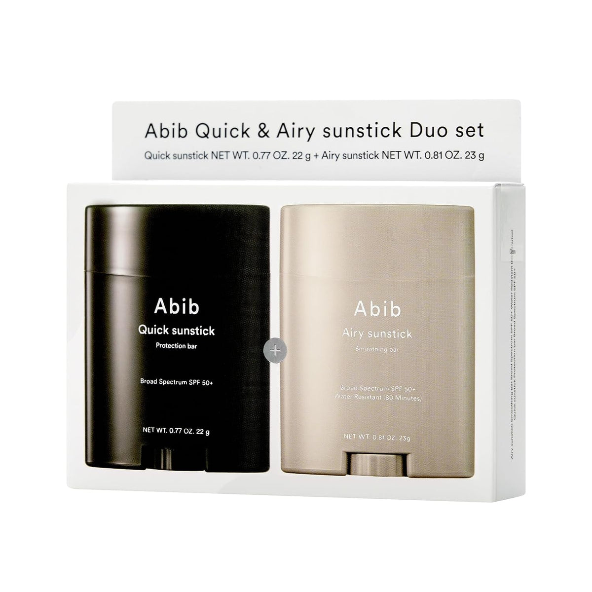 Abib Airy &amp; Quick Sunstick DUO SPF50+ Broad Spectrum Semi-Matte...