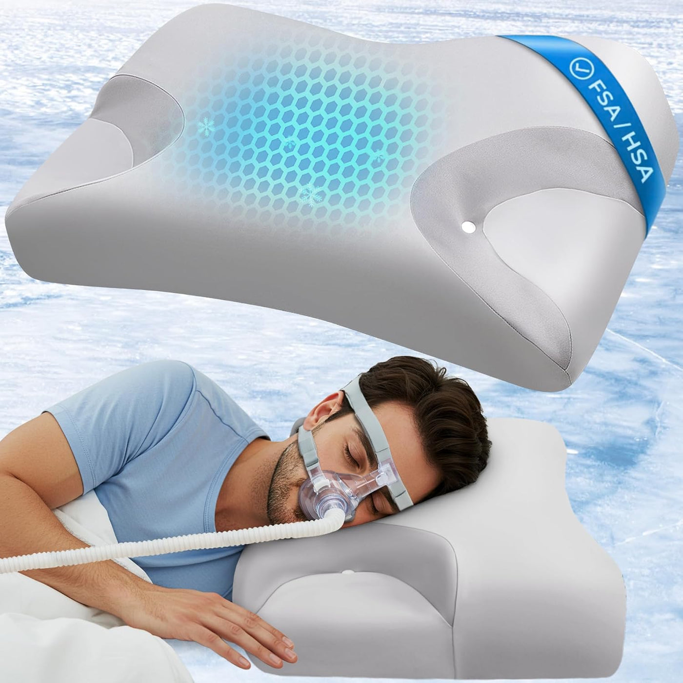 IKSTAR HSA\/FSA - Almohada de enfriamiento CPAP para personas que d...