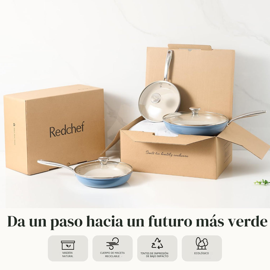 Redchef Juego de utensilios de cocina antiadherentes, juego de sart...