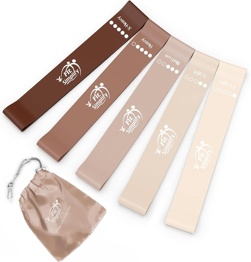 Bandas de ejercicios de bucle de resistencia de Fit Simplify con gu...