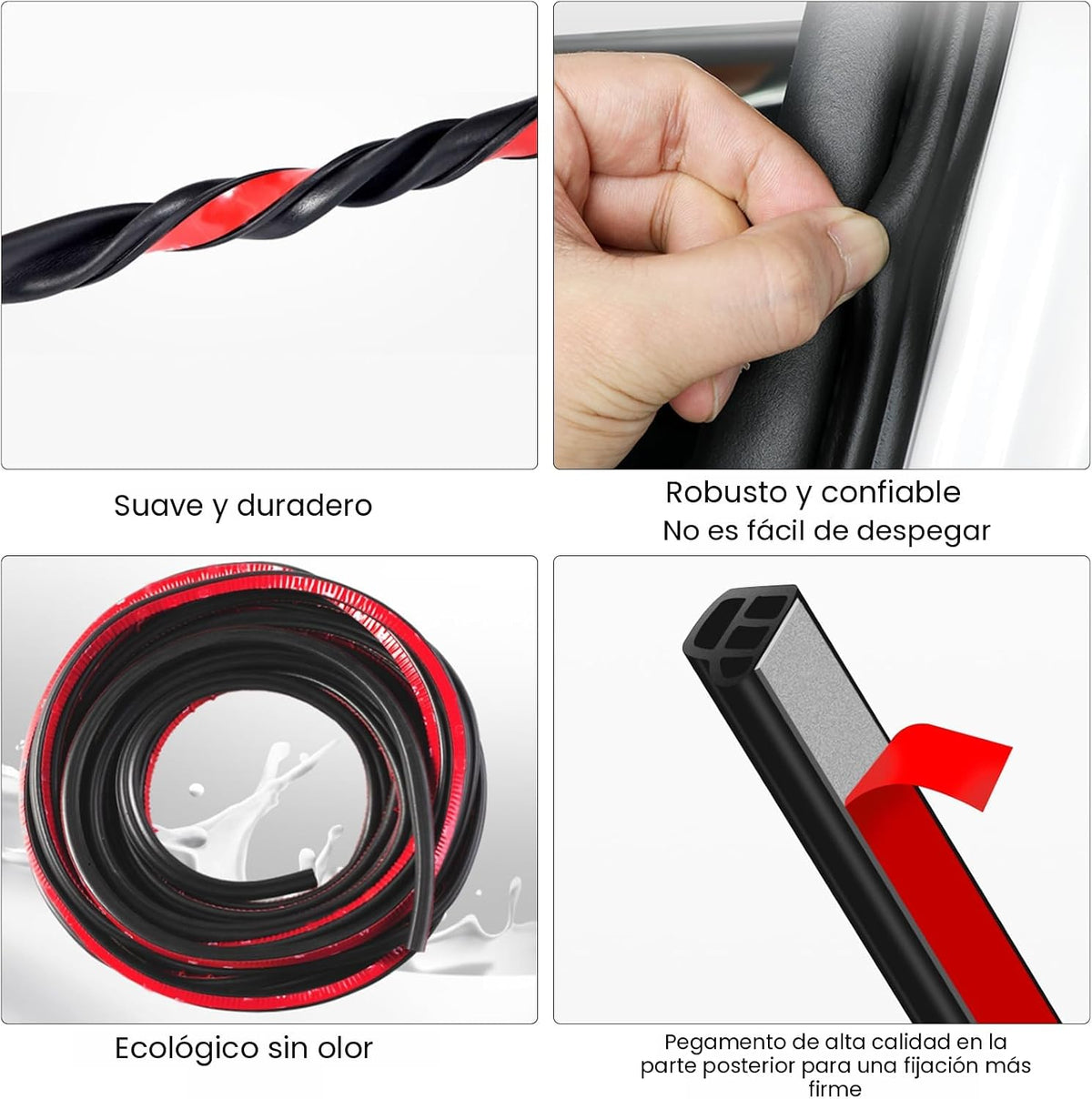 DOTAATDW Tira de Sellado para Puerta de Automóvil de Doble Capa For...