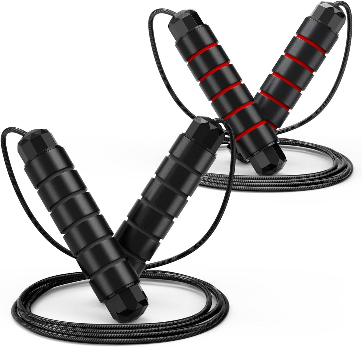 Cuerda de saltar sin enredos de velocidad rápida, cable de salto co...