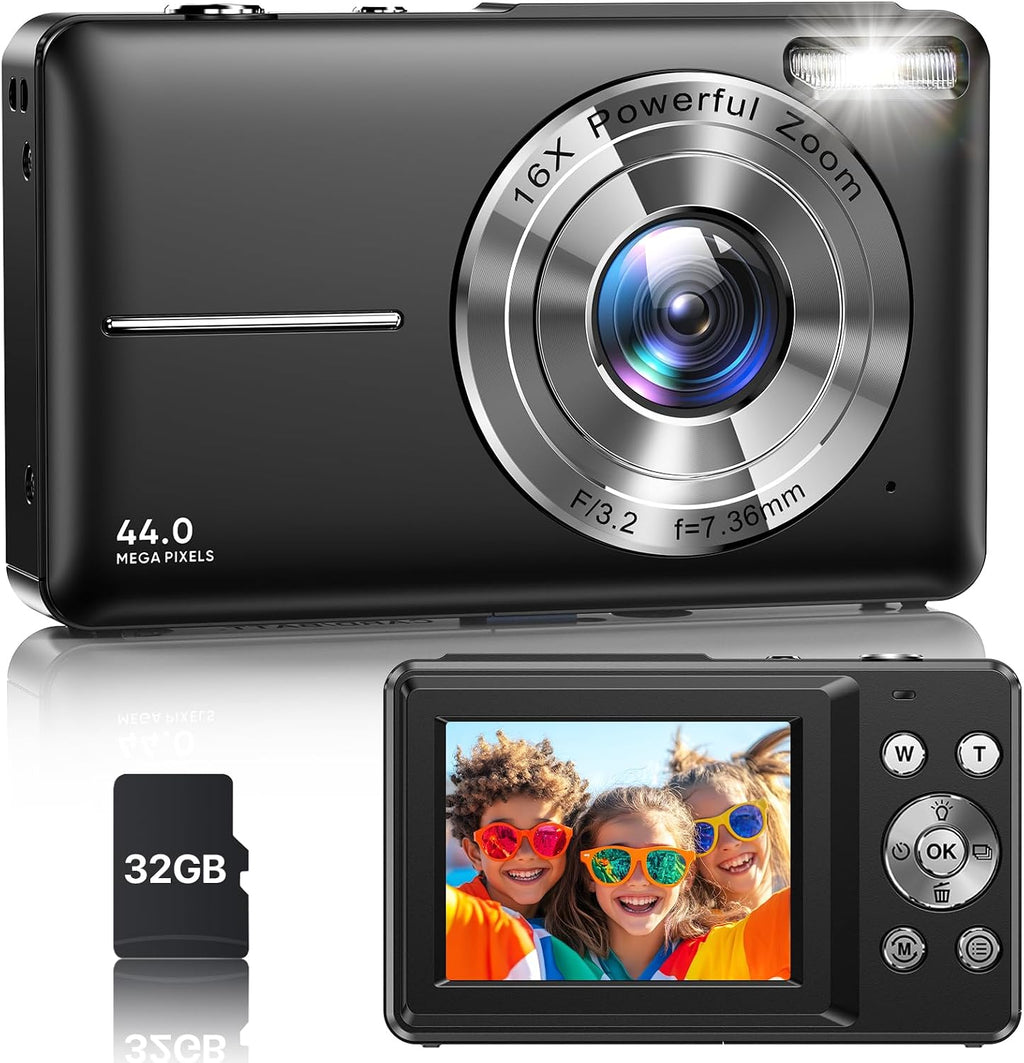 Cámara digital, la última cámara digital FHD 1080P para adolescente...