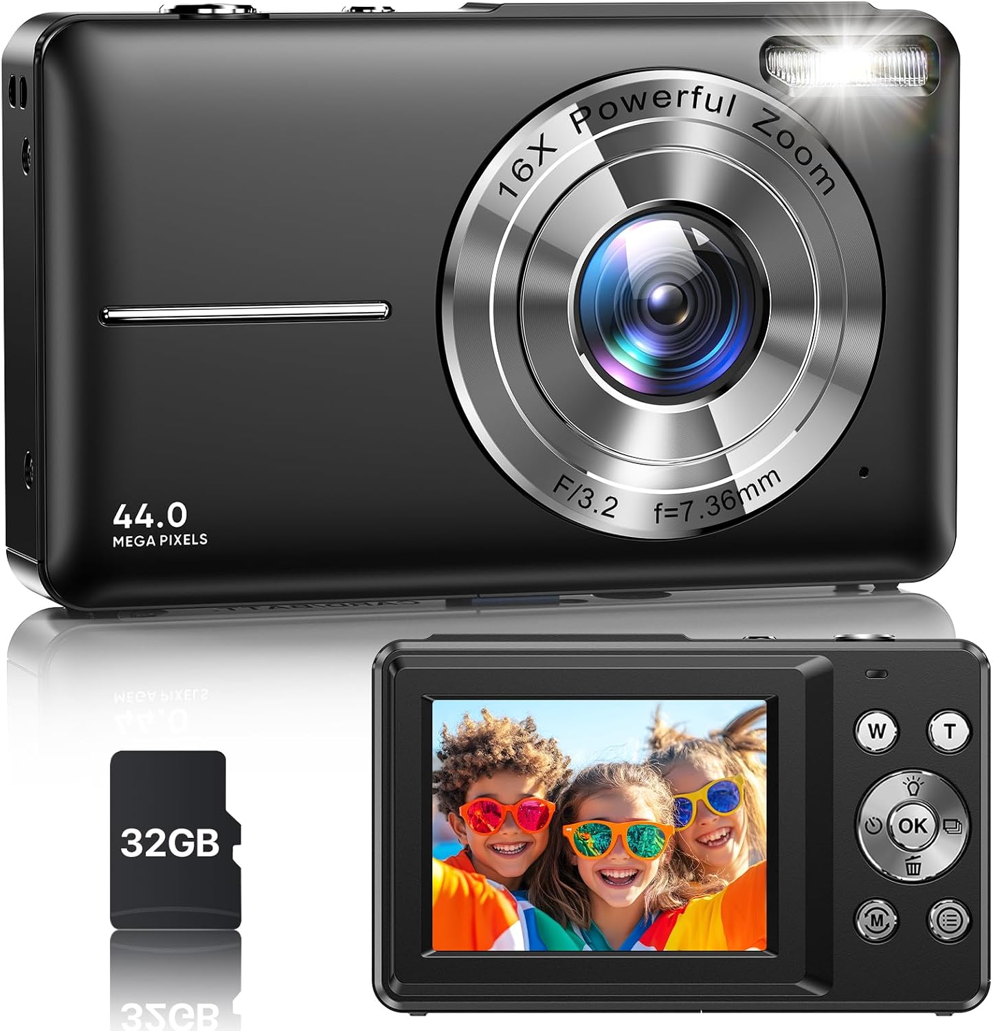 Cámara digital, la última cámara digital FHD 1080P para adolescente...