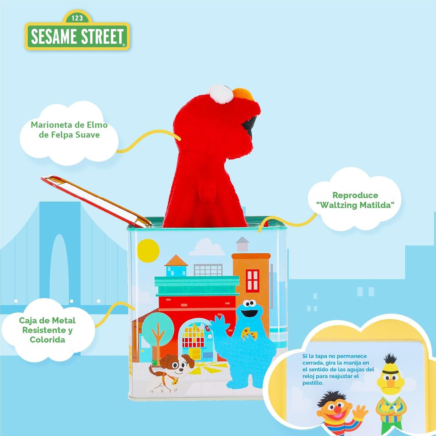 Kids Preferred Sesame Street Jack in the Box - Juguete de peluche d...
