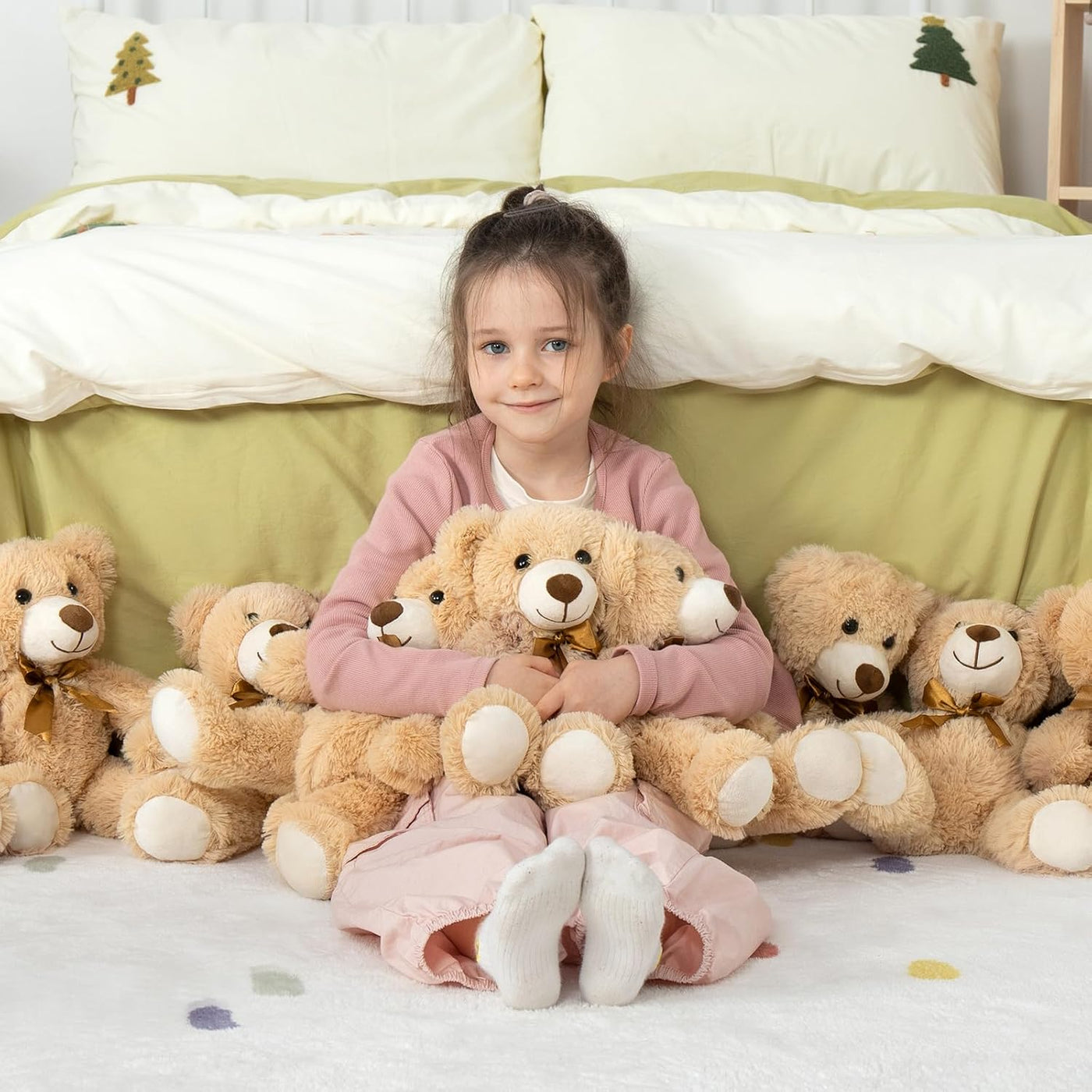 MaoGoLan Oso de peluche a granel para baby shower, paquete de 10 pe...