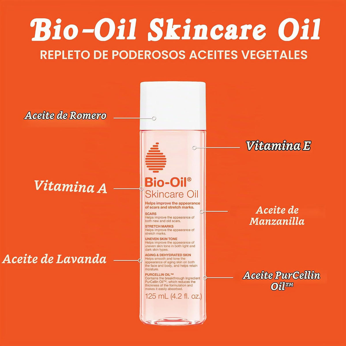Suero de aceite corporal Bio-Oil para el cuidado de la piel, cicatr...