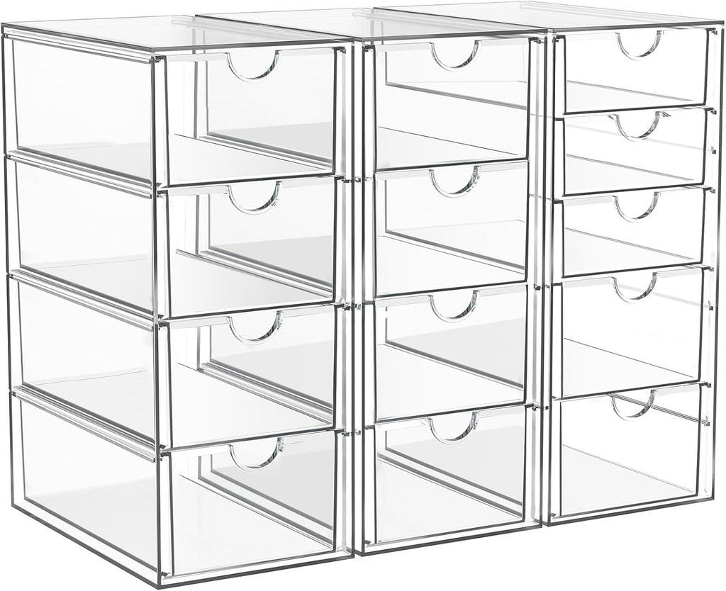 ARSTPEOE - Organizador de maquillaje acrílico con 13 cajones, organ...