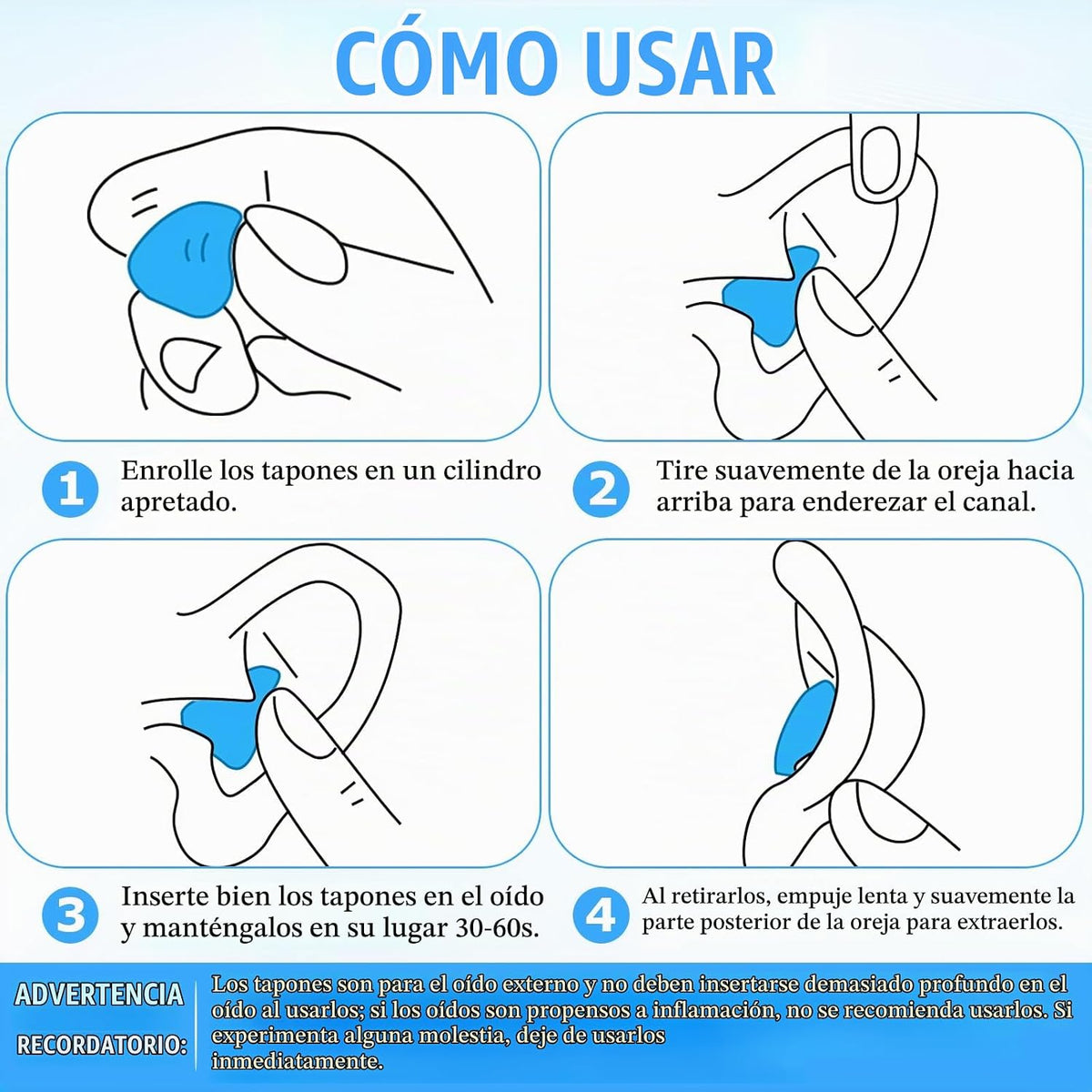 Frienda 21 pares de tapones para los oídos para dormir, tapones par...