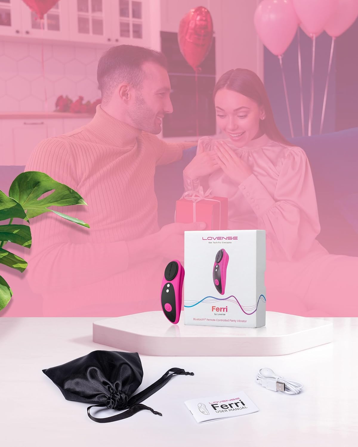 LOVENSE Lush 2 G-spot - Vibrador de huevos para mujer + LOVENSE Fer...