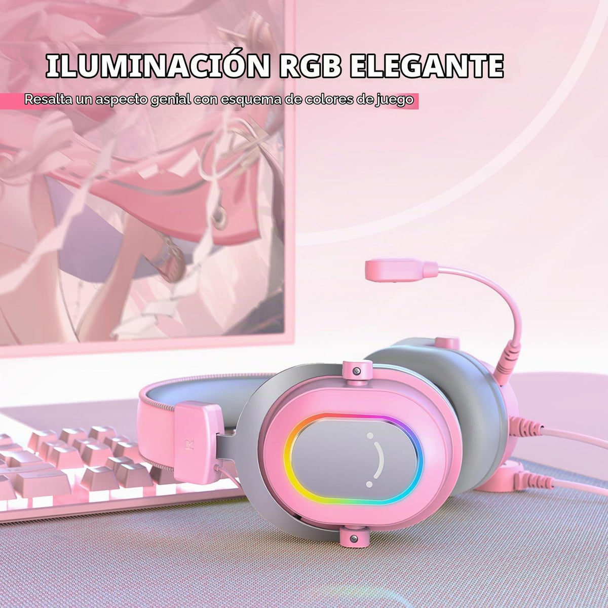 Auriculares para juegos con cable FIFINE H6P con micrófono con canc...