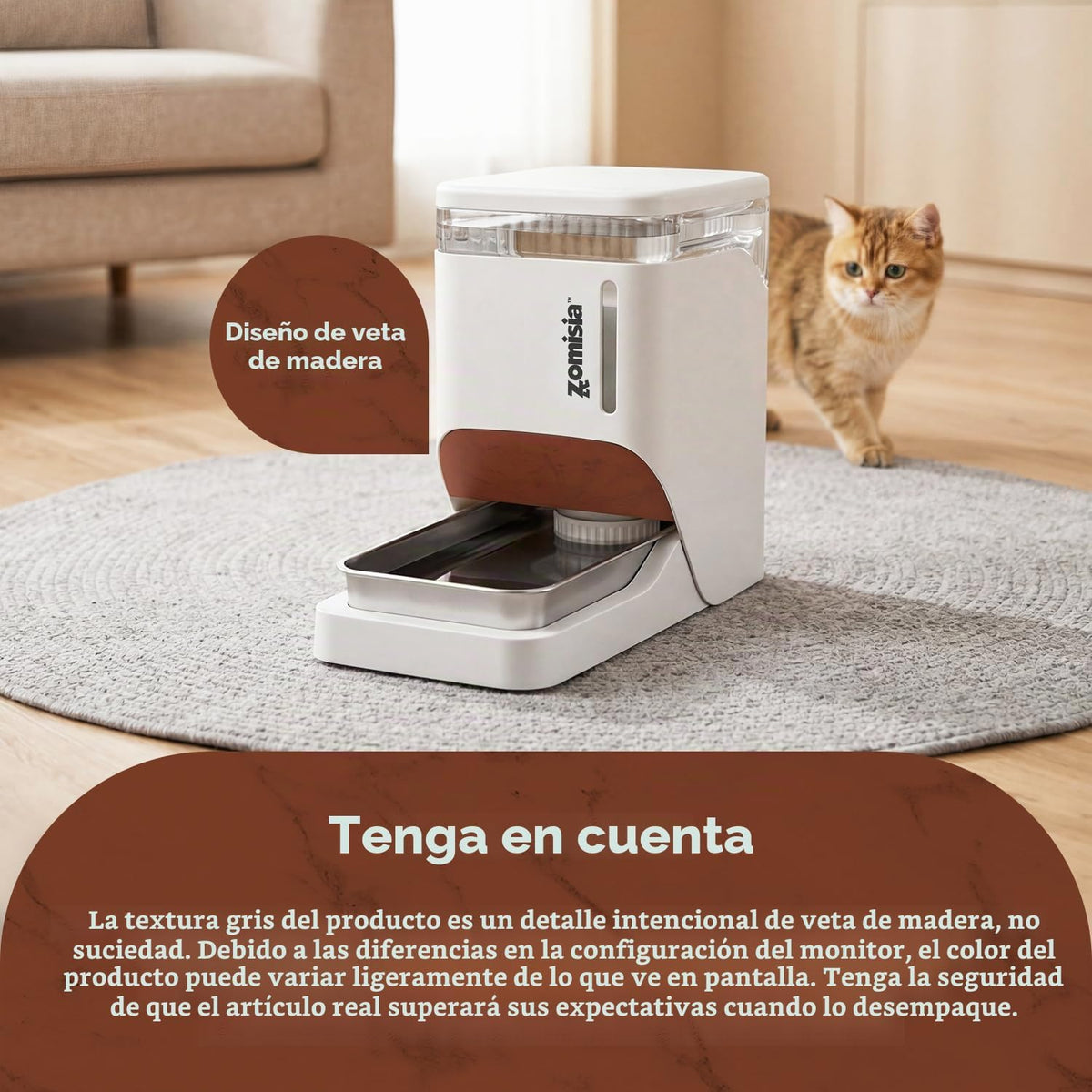 ZOMISIA Dispensador automático de agua para perros de 11 litros con...