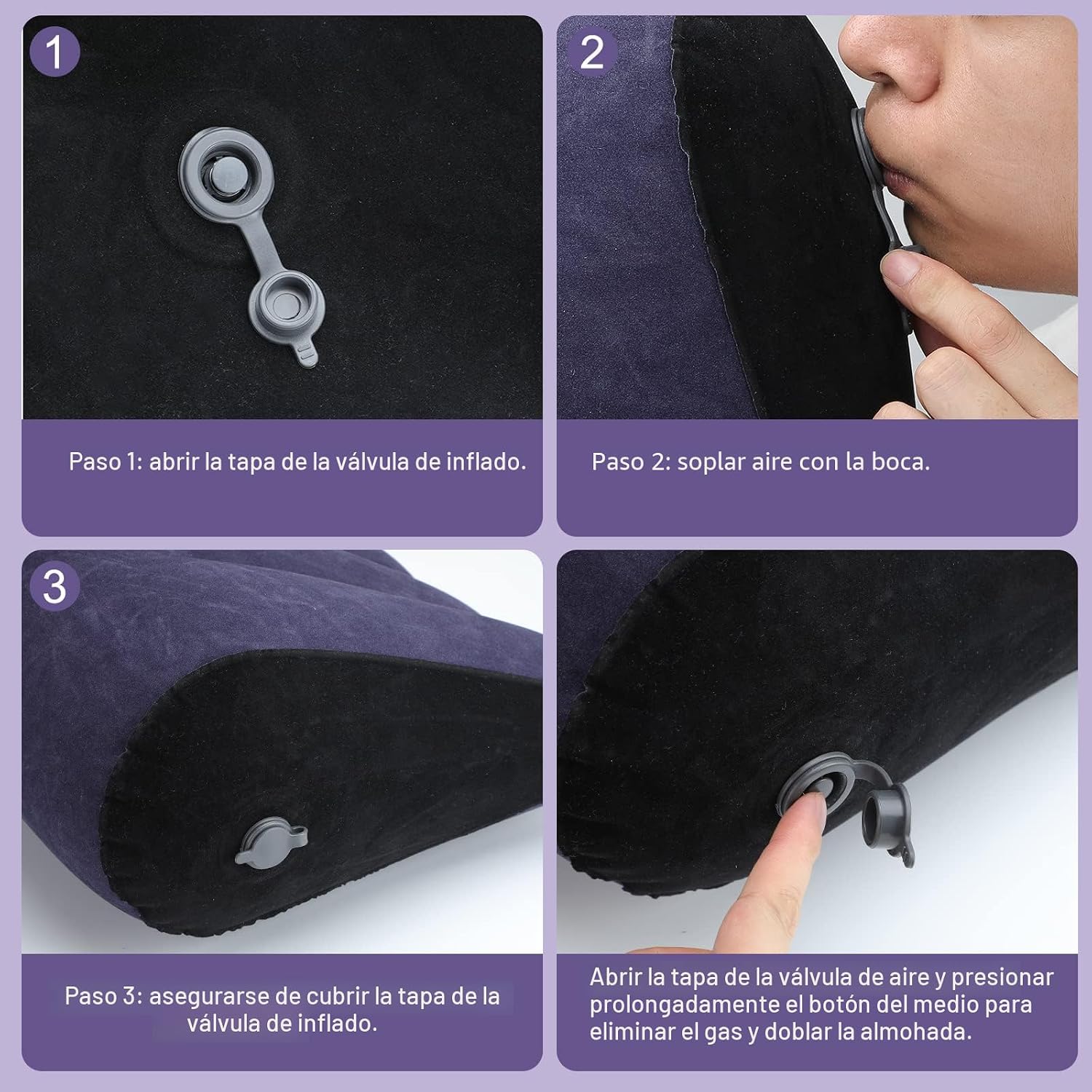 Sex Toys - Cojín de cuña con posición triangular, rampa inflable pa...