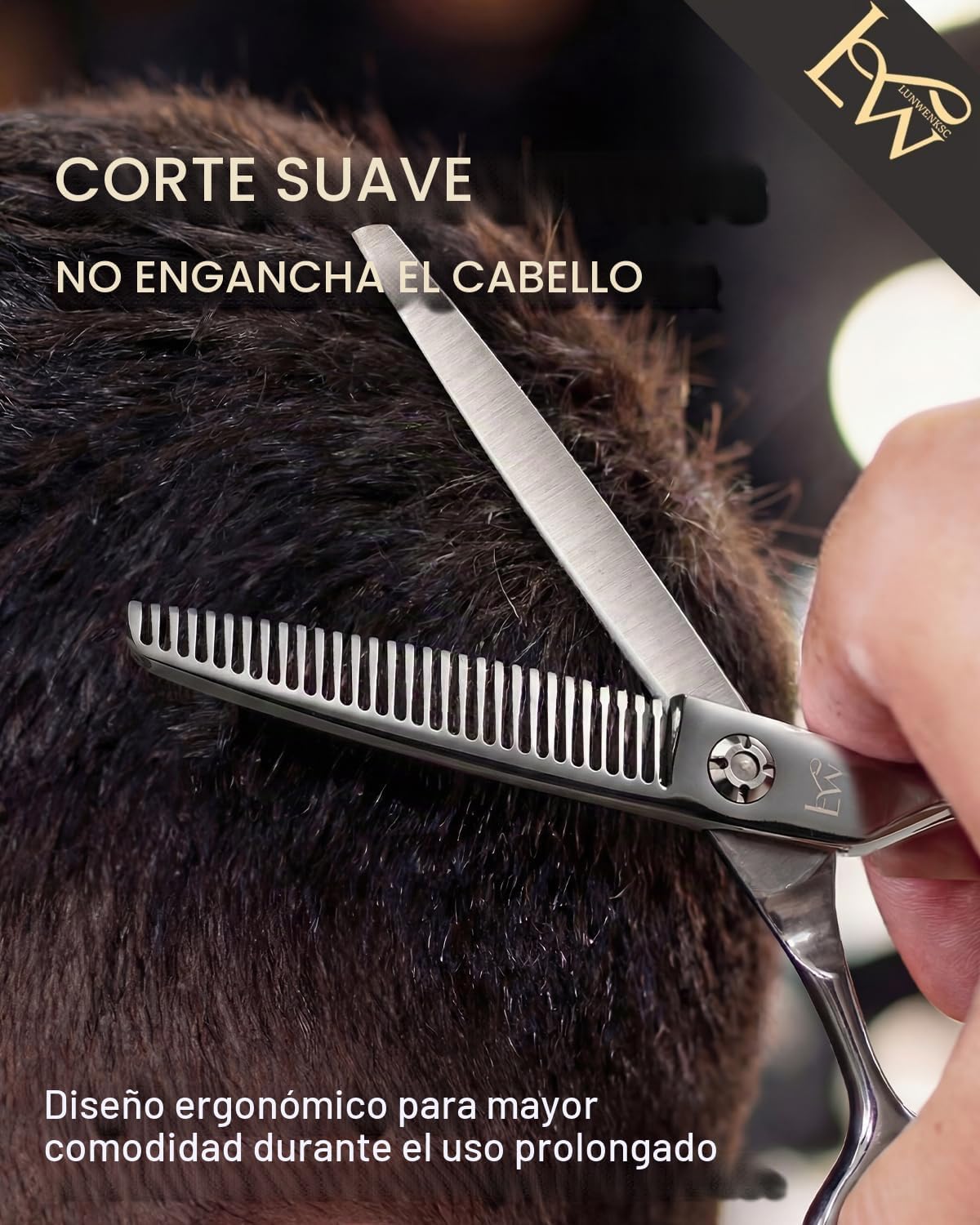 Tijeras de adelgazamiento profesionales de 6 pulgadas, se someten a...