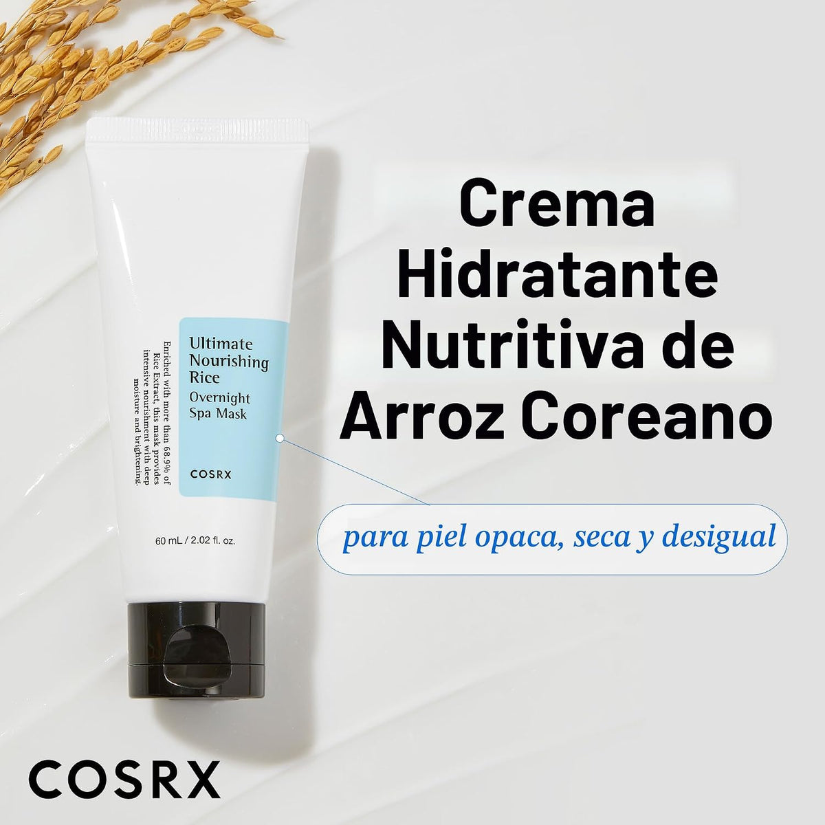 [Cosrx], última mascara nutritiva de noce de arroz, spa, 2.1 oz | P...