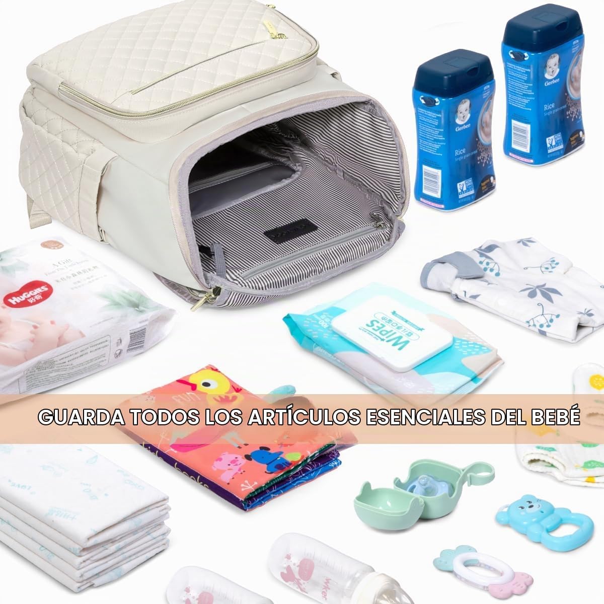 LOVEVOOK Mochila para Pañales de Gran Capacidad con Cambiador Portá...