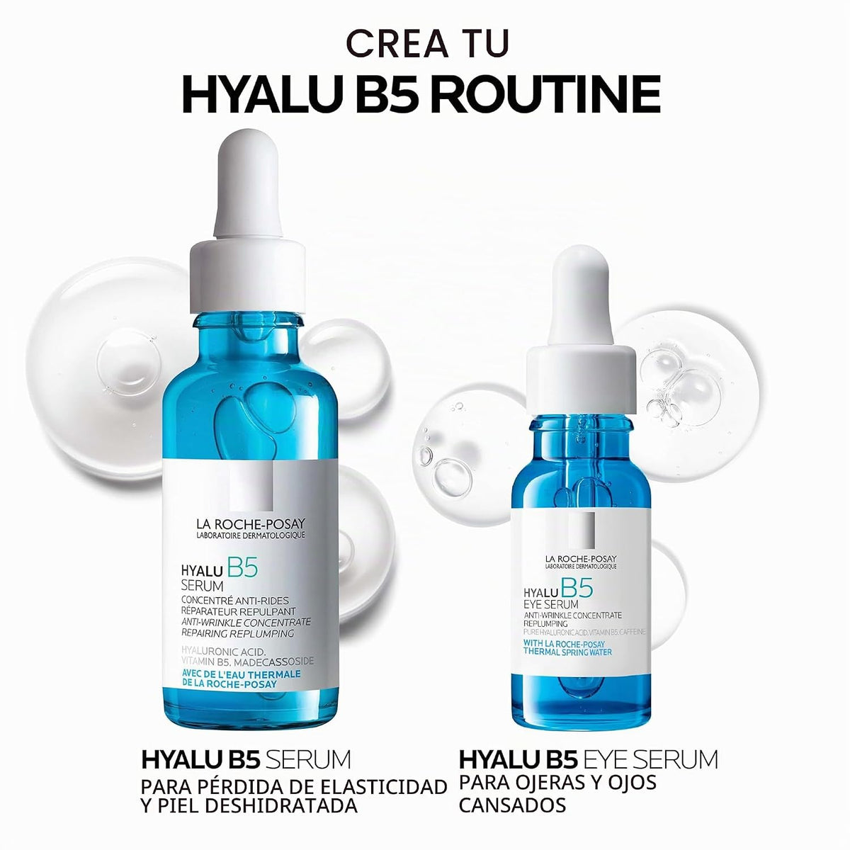 La Roche-Posay Hyalu B5 - Suero para ojos con cafeína para ojeras,...