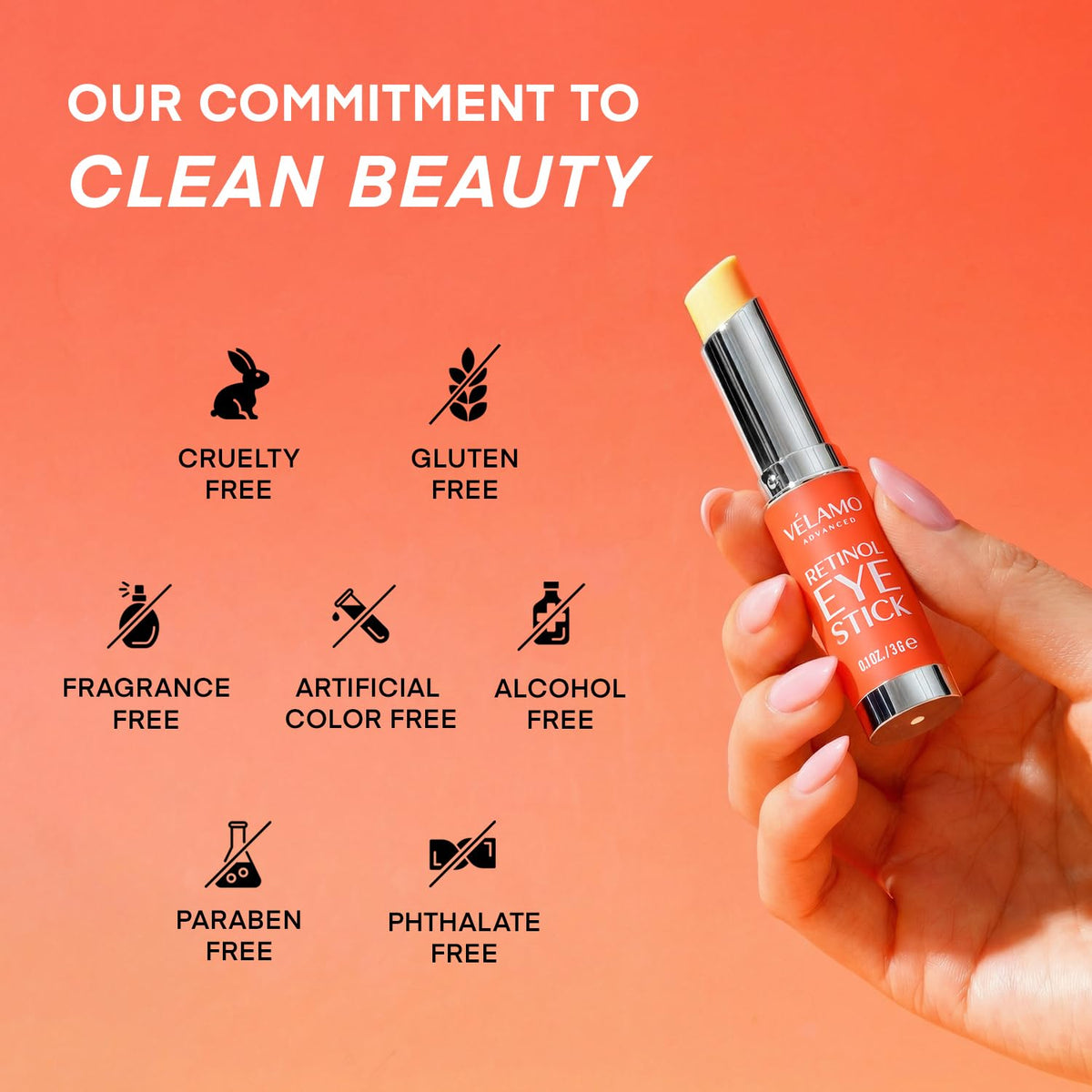 VELAMO ADVANCED Retinol Eye Stick: bálsamo renovador y reafirmante...